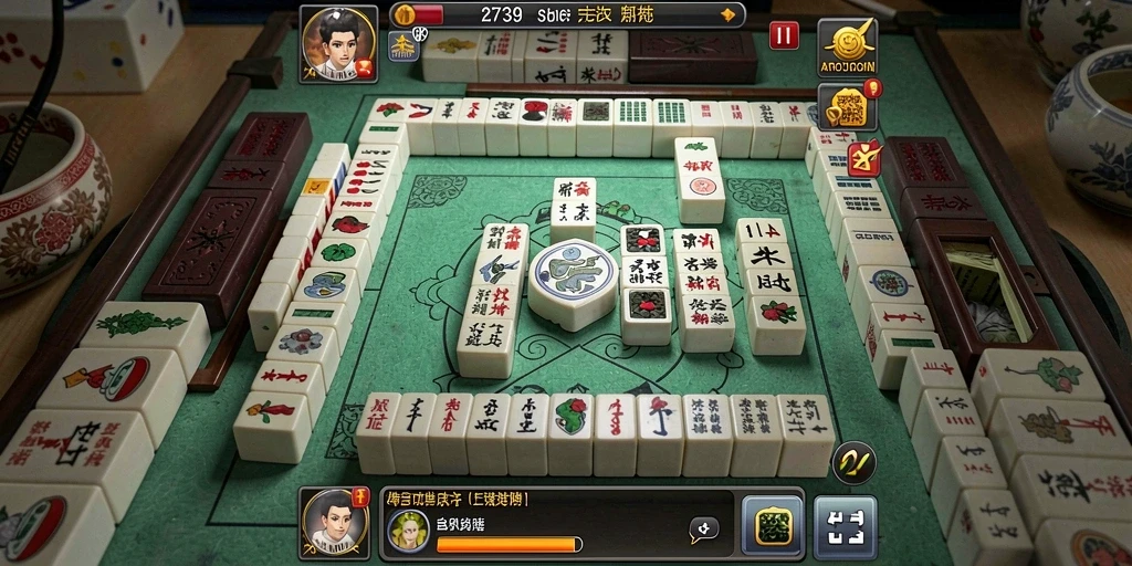 Screenshot menunjukkan gameplay seru dan menantang dari permainan Mahjong.