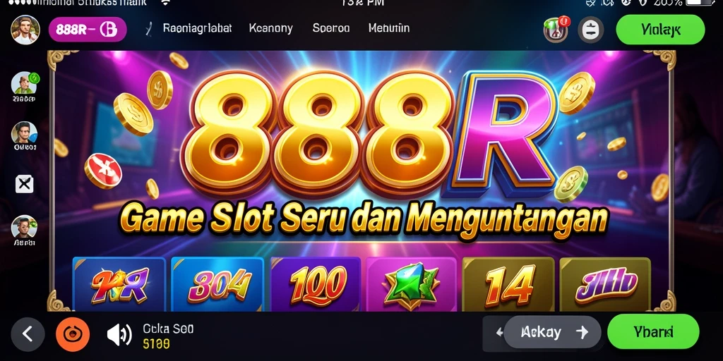 Tampilan menarik gameplay Slot di 888R dengan beragam tema.