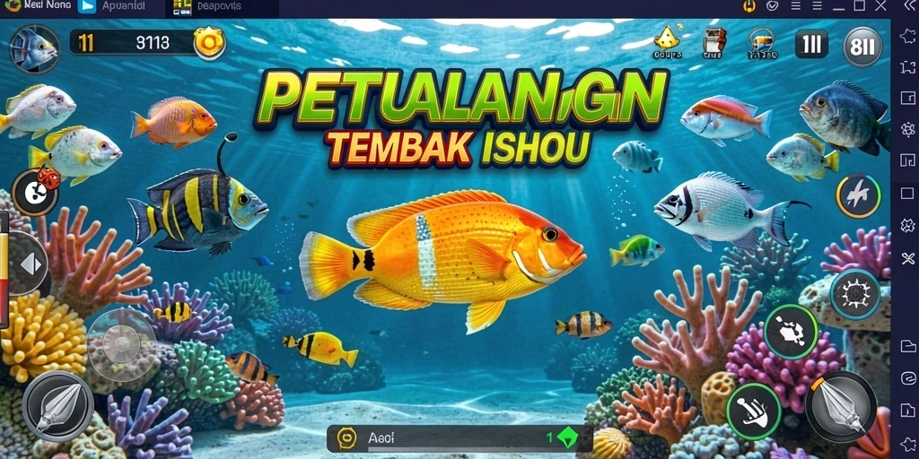 Tampilkan aksi menembak ikan dengan grafis menarik di 8II.