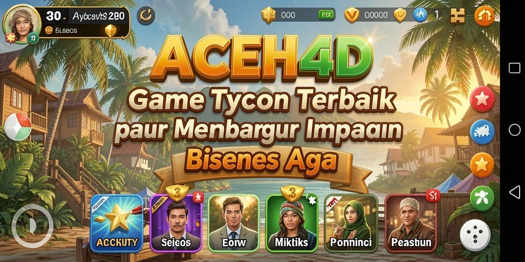 Tangkapan layar gameplay Tycoon dengan berbagai pilihan strategis.