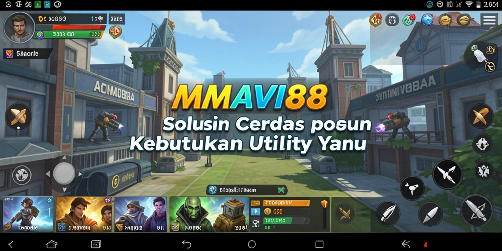 Tangkapan layar utama AMAVI88 yang menunjukkan fitur pengelolaan utilities.