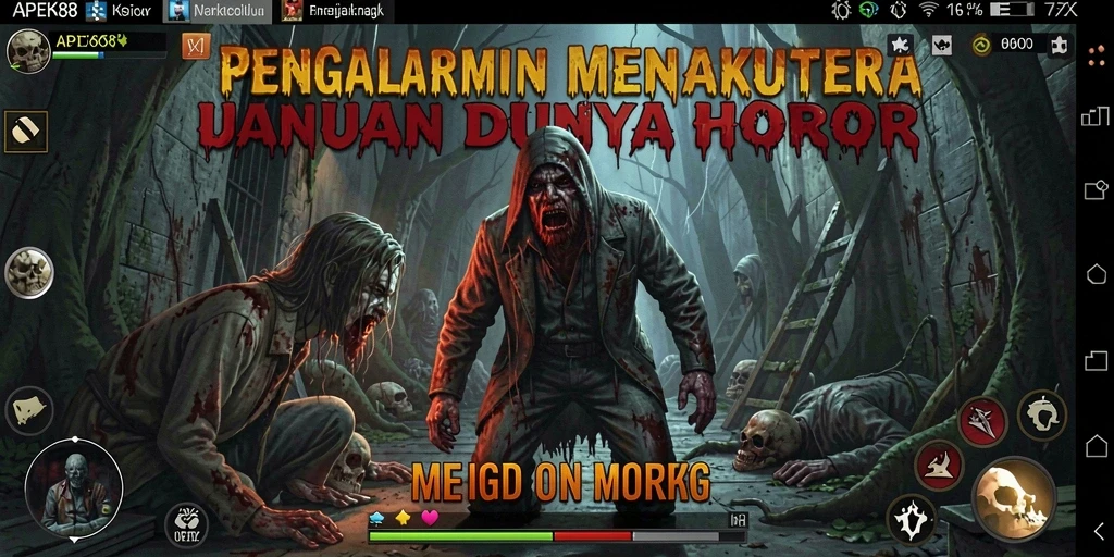 Screenshot APEK88 dengan suasana mencekam dan gameplay menegangkan.