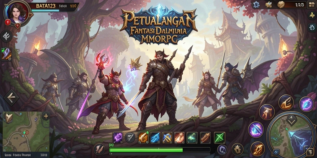 Tangkapan layar dari gameplay seru BATA123 menunjukkan aksi pertarungan yang intens.