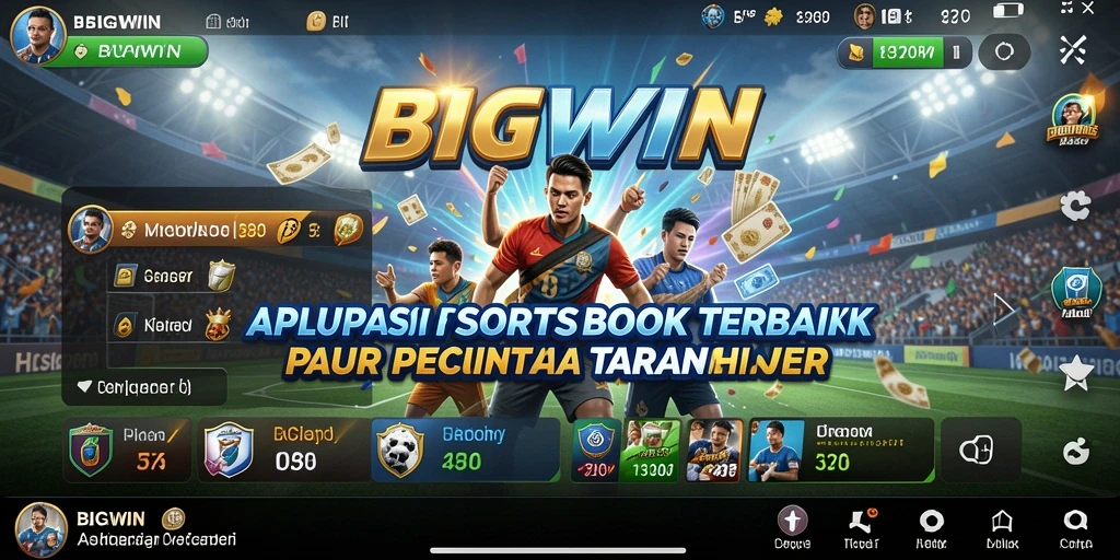Screenshot utama BIGWIN menampilkan antarmuka taruhan yang menarik dan interaktif.
