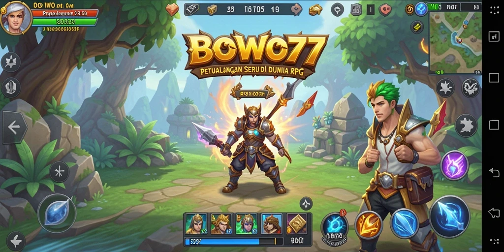 Tampilan screenshot BOWO77 dengan pertarungan RPG yang seru dan menarik.