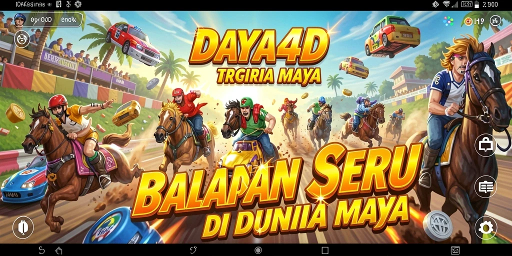 Tampilan gameplay balap yang mendebarkan dan realistis.