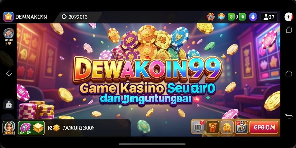 Tampilan gameplay seru di DEWAKOIN99 dengan berbagai pilihan permainan kasino.