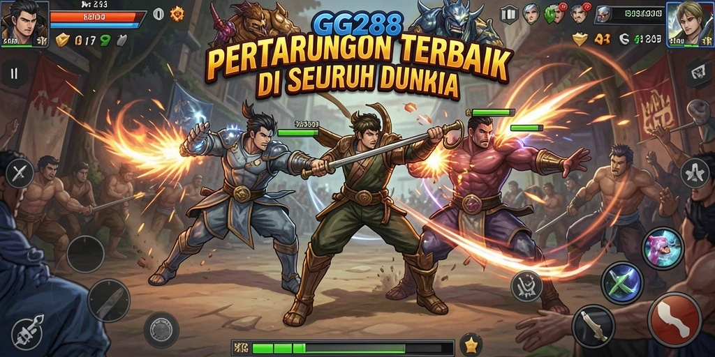 Tampilan gameplay GG288 yang seru dan menegangkan dalam pertarungan Fighting.