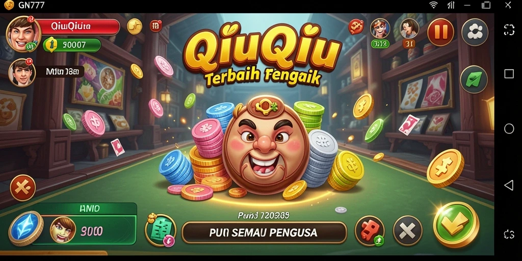 Screenshot gameplay QiuQiu yang seru di GN777.