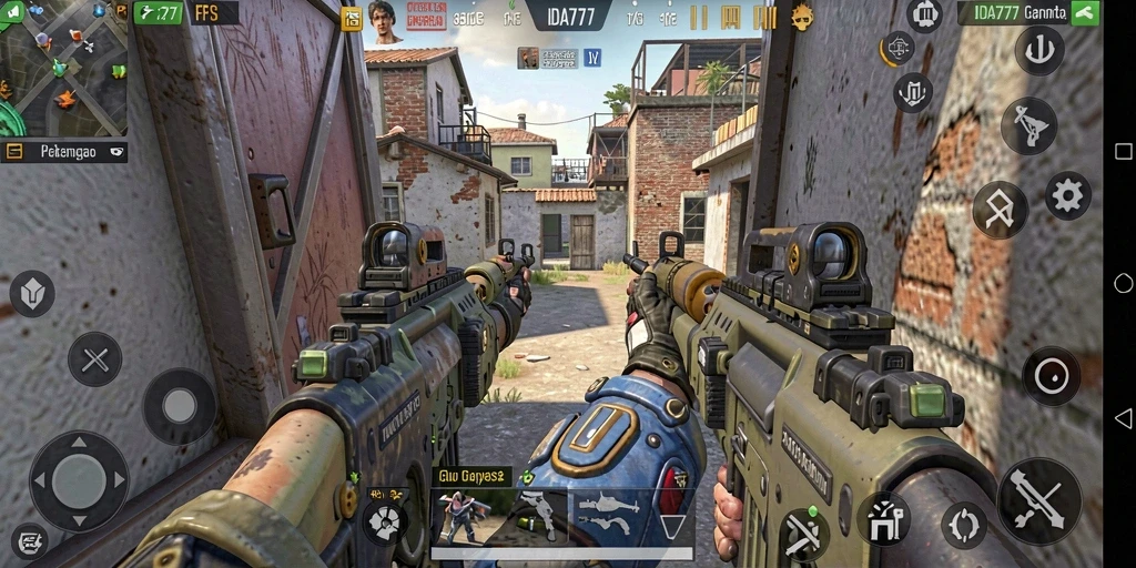 Screenshot gameplay IDA777 menunjukkan aksi menembak yang mendebarkan.