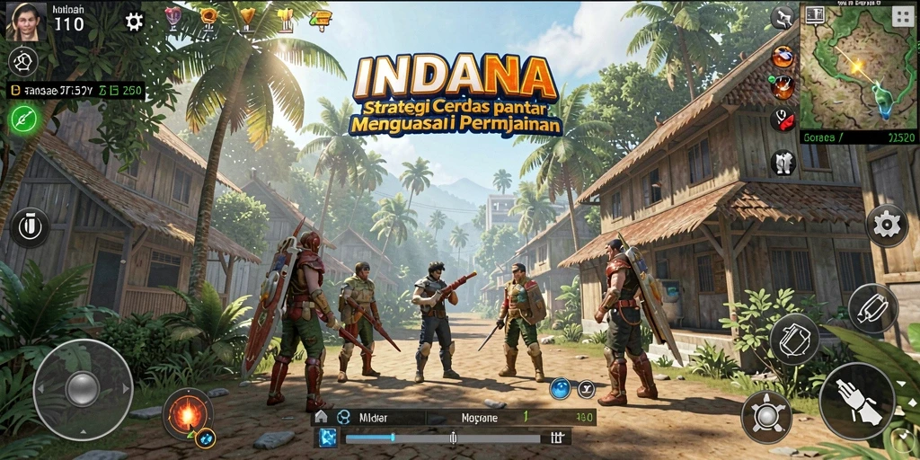 Tampilan gameplay seru dalam INDAAA dengan strategi mendalam.