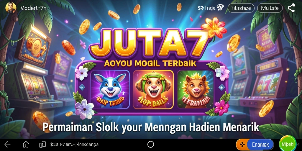 Screenshot JUTA7 menampilkan gameplay seru mesin Slot dengan efek visual yang menarik.