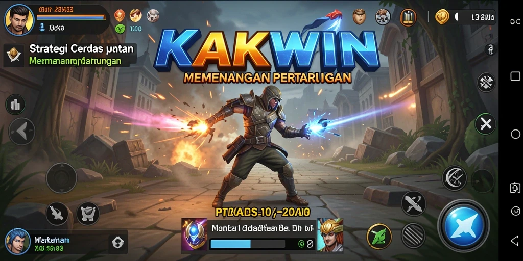 Tampilan gameplay KAKWIN dengan strategi mendalam dan grafis menarik.