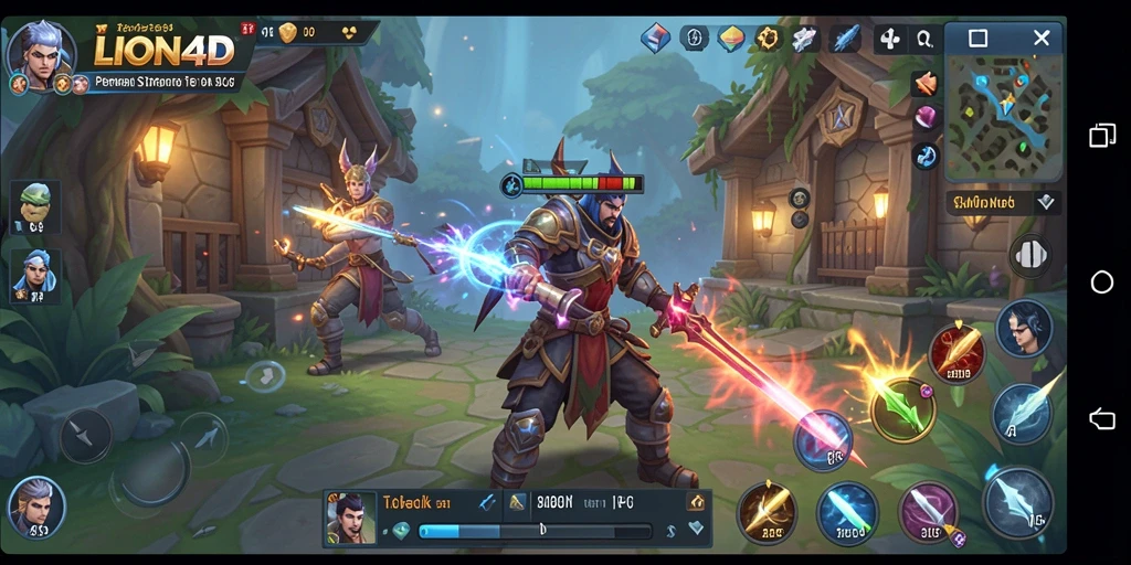 Tampilan menarik dari gameplay LION4D yang dinamis.