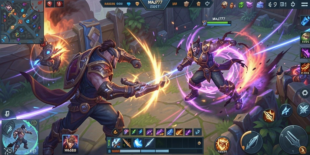 Gameplay seru dan intens dalam MAJ777.