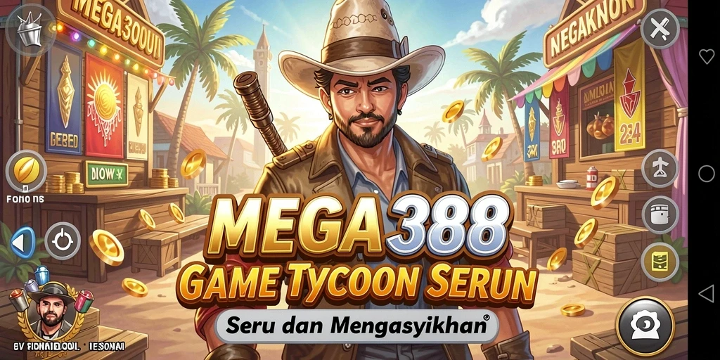 Tampilan gameplay menarik di MEGA388 saat membangun bisnis Tycoon.