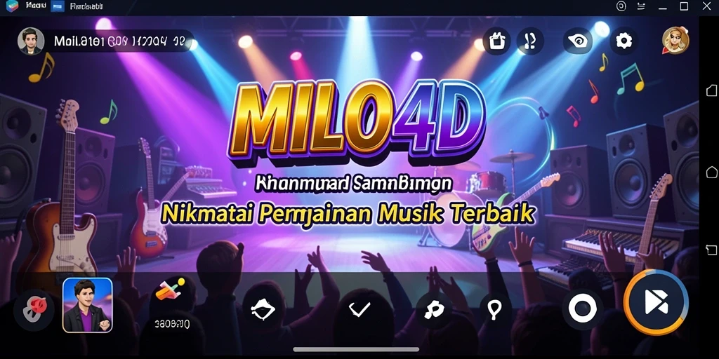 Screenshot gameplay MILO4D menunjukkan keseruan bermain musik.