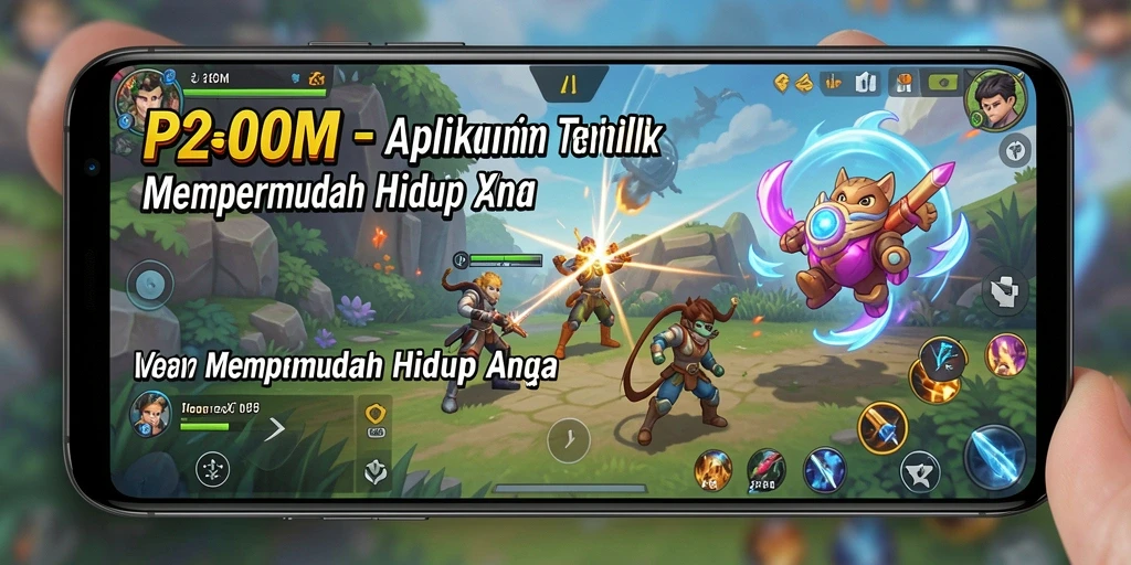Tampilan antarmuka utama P200M yang memudahkan akses fitur-fitur utility.