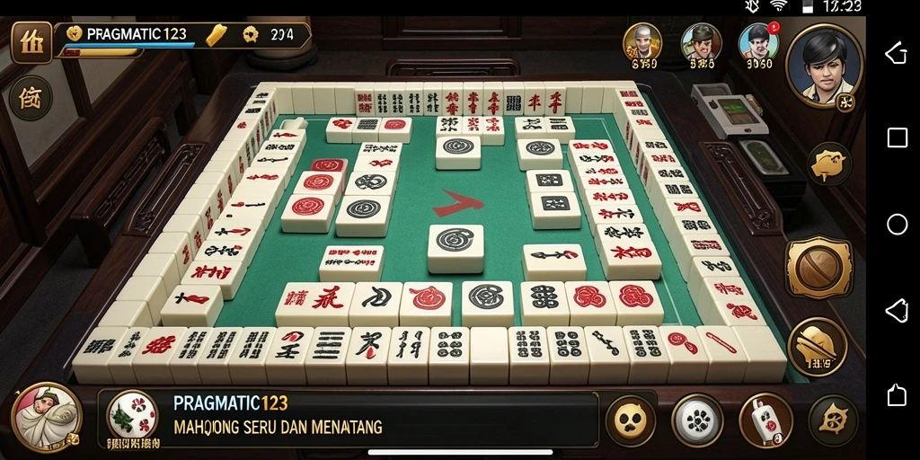 Tampilan gameplay Mahjong yang menarik dan menantang.