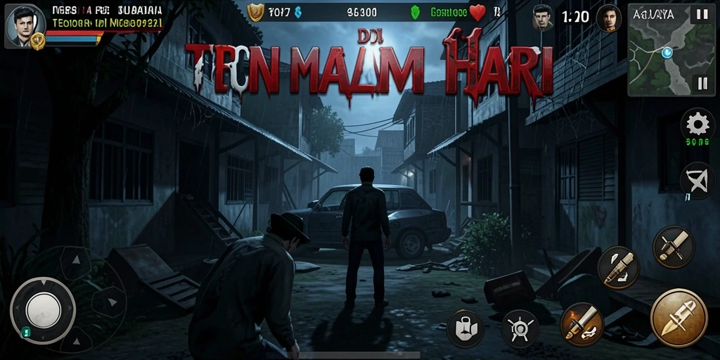 Tangkapan layar gameplay RAJABUAYA yang menampilkan suasana horror yang mendebarkan.