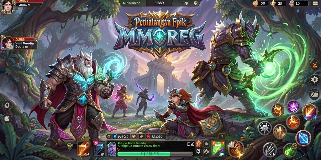Screenshot gameplay RI889 menampilkan aksi pertarungan epik para pemain.