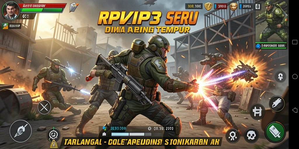 Tampilan mendebarkan dalam pertarungan di RPVIP3 dengan berbagai karakter unik.