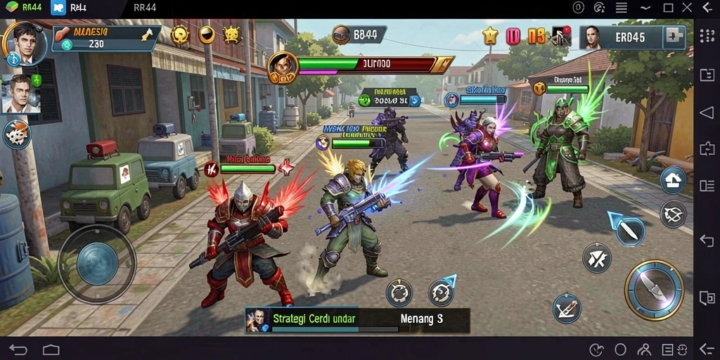 Tampilan gameplay strategi RR44 yang mendebarkan dan penuh aksi.