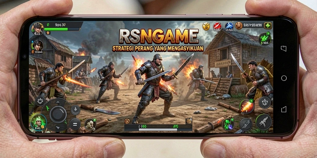 Gameplay seru RSNGAME dengan berbagai strategi tempur.