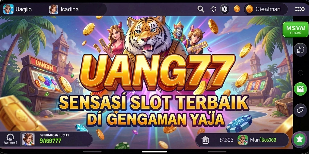 Tampilan gameplay menarik dari UANG77 dengan tema slot yang beragam.