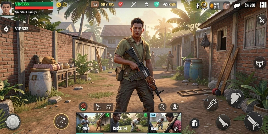 Tampilan gameplay menarik dari VIP333 yang menampilkan simulasi kehidupan.