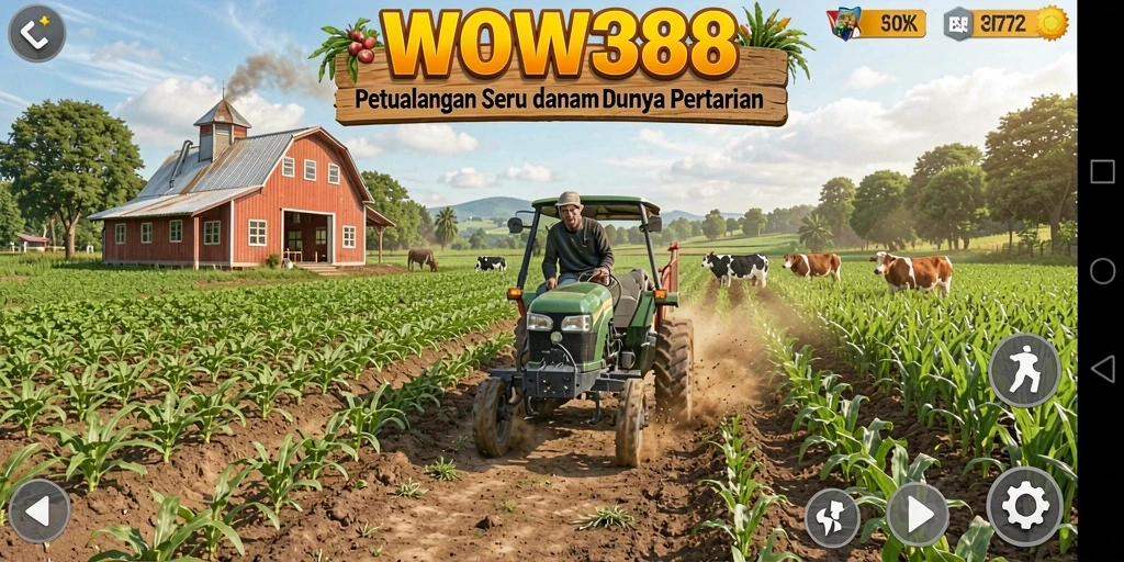 Screenshot WOW388 menampilkan gameplay bertani yang seru dan interaktif.