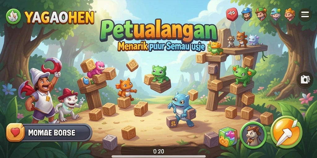 Tampilan gameplay YAGAOHEN yang menantang dan menarik.